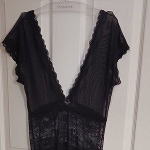 Black mesh dress